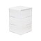 Martha Stewart Brody Clear Plastic Storage Organizer Bins W/ White Engineered Wood Lid, 3 Pack Small, 3.75in x 3in BE-PB4517-3WD-CL-WH-MS - alternate 7